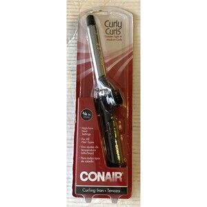 Conair Curly Curls 3/4" Curling Iron CD35BC 19mm High/Low Heat Settings NEW NIB